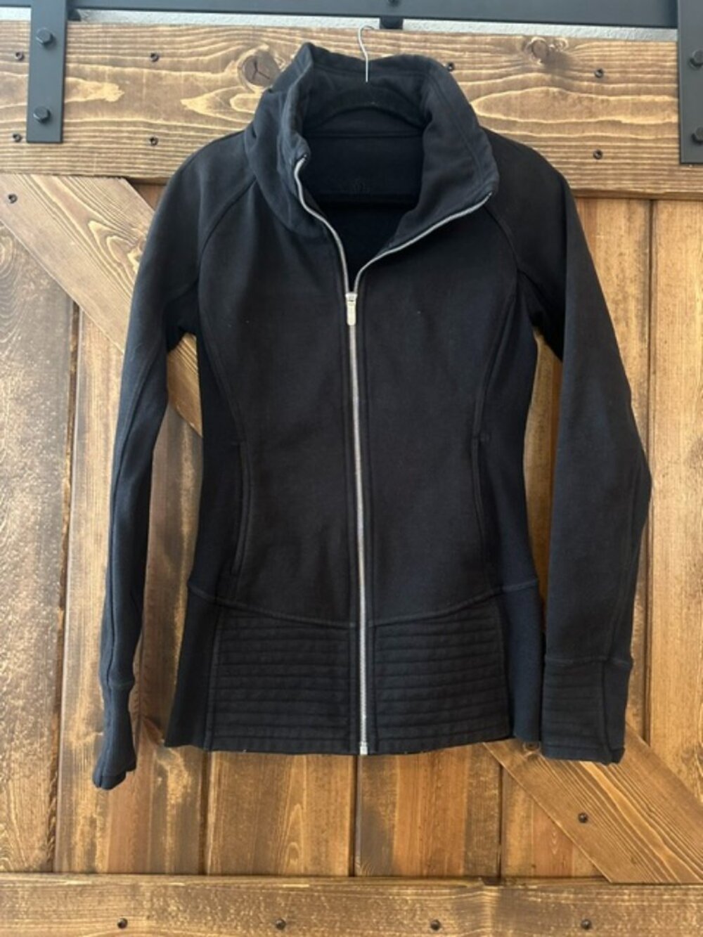 Lululemon | Radiant Jacket Funnel Neck Full Zip Womens Black Sz 6